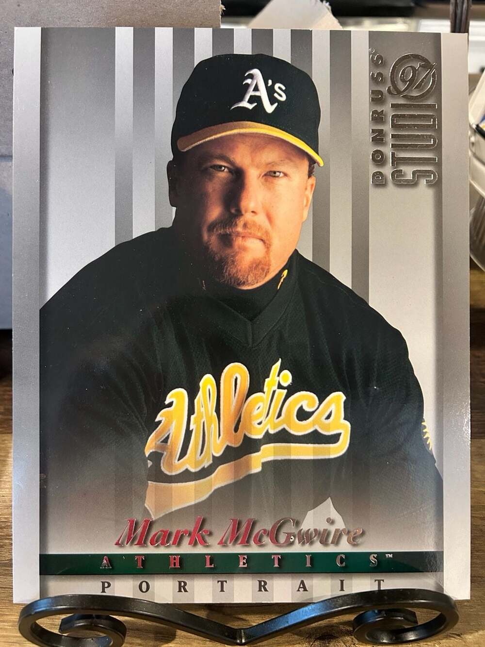 1997 Donruss Studio Portrait Oversize 8x10 Baseball Card #13 Mark McGwire Oaklan